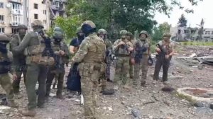 Бойцам ЧВК "Вагнер" были вручены памятные медали "Бахмутская мясорубка" за участие во взятии Бахмута