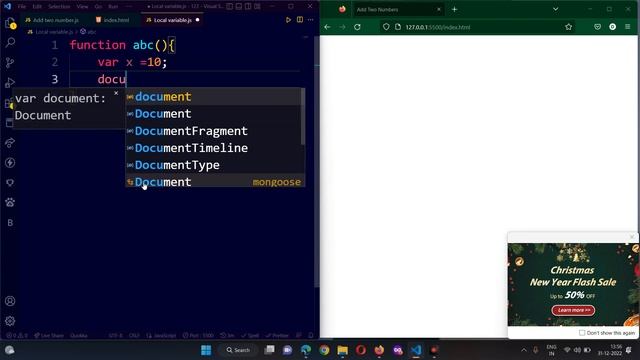 #02 Local Variable in Javascript #coding #codinglife #codingninja #tranding #viral