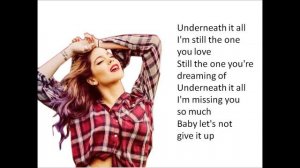Martina Stoessel - Underneath it all (Lyrics)
