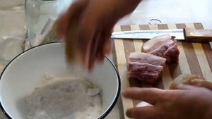 Сало соленое  самый простой способ