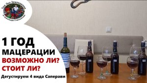 1 год мацерации. Годовая выдержка на мезге. Сравниваем 4 вида Саперави #ТриЭкоВиноделие