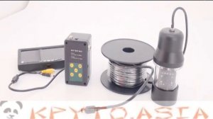 Камера для рыбалки вращающаяся на 360, ЖК 7' экран в кейсе