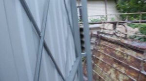 Ворота и калитка из профнастила, забор на даче