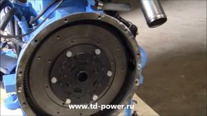 Установка реверс-редуктора Borg Warner на судовой двигатель TDME-480