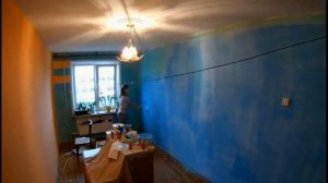 Ремонт в комнате сына.  Таймлапс. 10 июня 2017
