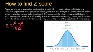 How to find Z-score (biostatistics)