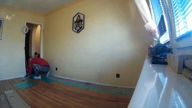 Laminált padló lerakás / Laminate plank flooring смотреть онлайн