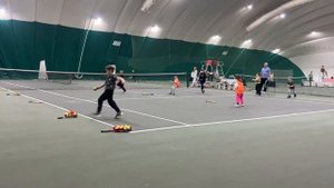 Тренировка по теннису для детей 5-7лет тренер Сараев Максим