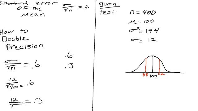 How to double precision with st error of the mean смотреть онлайн
