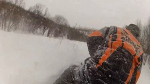 Покатушки по глубокому снегу (Yamaha Viking-2 & Scandic SWT 600)