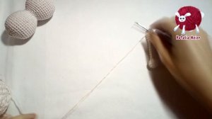 ЗАЙЧИК -  сплюшка, вязаный крючком.