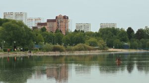 Мирный вечер на Школьном озере. Городской релакс.