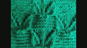 Рельефный узор с ажуром. Вязание с нуля. Узоры спицами. Вяжем вместе..mp4