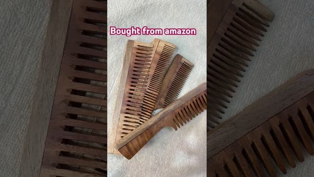 Neem wooden comb | amazon | control hair fall and dandruff | helps in hair growth | must buy ✌? смотреть онлайн