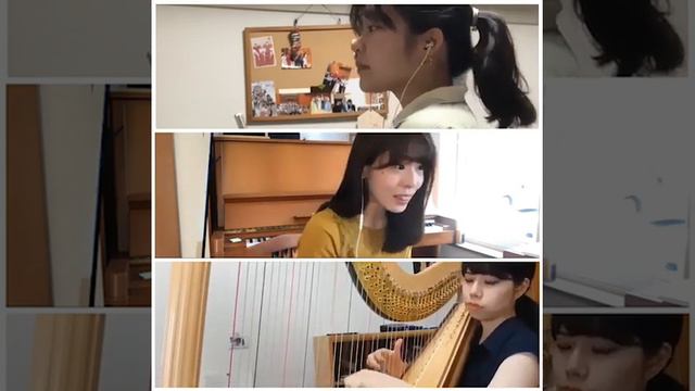 《生きてこそ》リモート演奏/ソプラノ・フルート・ハープ смотреть онлайн