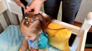 Легкая прическа с бусинами | Hairstyles 2021