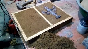 Отливаю подсвечник из алюминия