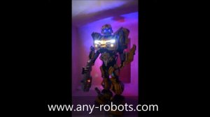 Костюм робот транмформер Бамблби на праздник с подсветкой и голосом