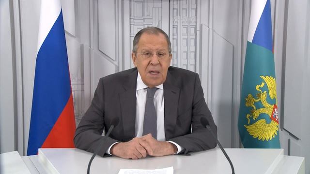 Видеообращение С.Лаврова по случаю 100-летия журнала «Международная жизнь», 23 декабря 2022 года