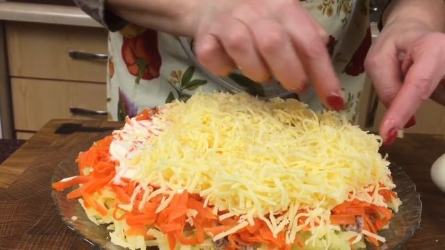 Мимоза с печенью трески.(Вариация на старую тему). смотреть онлайн