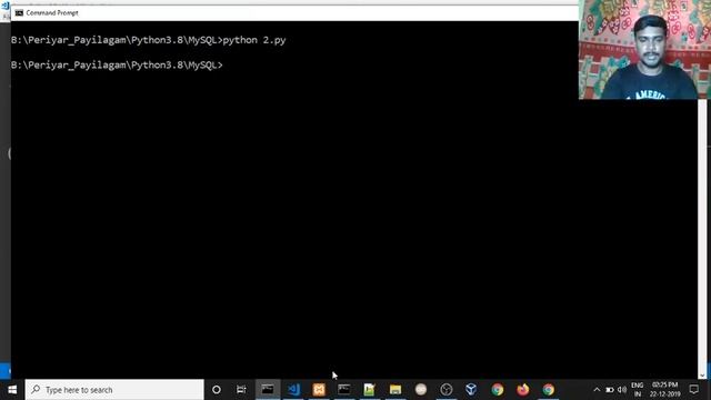 ? Python MySQL Create Database  | ?Python for beginners | ?Python complete course in Tamil