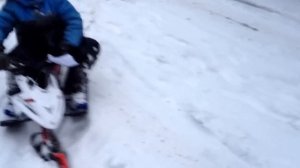 Снегокат с мотором, своими руками