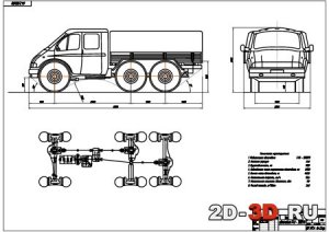Расчет карданного вала автомобиля ГАЗ – 330273 чертежи и расчёты в редактируемых форматах