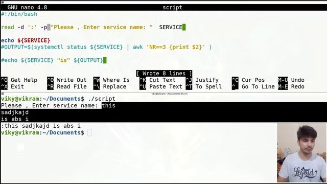 Take user input with read command in shell scripting | readonly variables | unset / delete variable