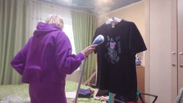 ВЛОГ Мой новый помощник. Распаковка нового отпаривателя.