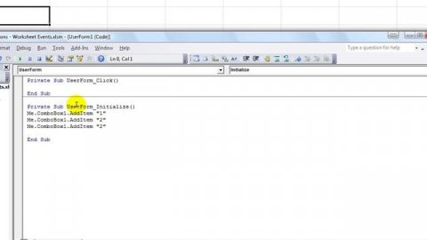 Excel Worksheet Events #4 RightClick,Open + fill Userform on R-click, disable right click menu