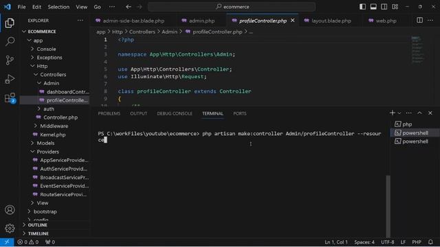 Part 8|Build an E-commerce website using laravel with vue js | Admin Profile смотреть онлайн