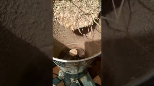 Изготовление гранул для кроликов, из сухого сырья. смотреть онлайн