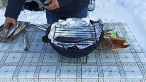 Скумбрия горячего копчения в казане на костре. Мой любимый рецепт.