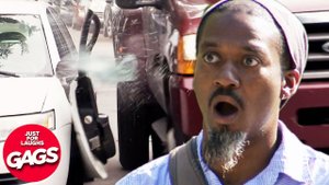 Ex Girlfriend Wrecks His Car - Just For Laughs Gags | Бывшая девушка разбила его машину - просто для