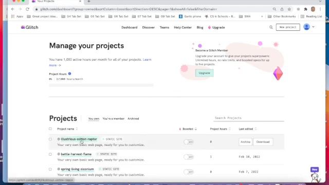 Renaming a Glitch project смотреть онлайн