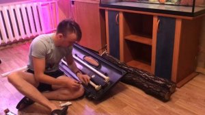 Этап 3.  Посадка орхидей в аквариум. Устройство фитолампы!