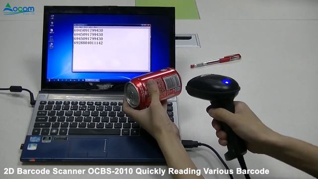 2D Barcode Scanner OCBS-2010 Quickly Reading Various Barcode смотреть онлайн