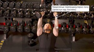 Жим гантелей на переднюю дельту (45 градусов)(Dumbbell Press for front delt (45 degrees))