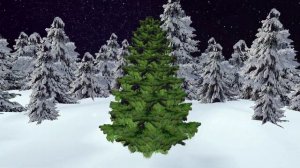 Новогодний футаж: Хоровод Ёлочки 3D. Проект 1. New year. Christmas Tree 3D.