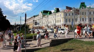 Футаж_Город Омск, улица Партизанская, вид на гостиницу "Октябрь"