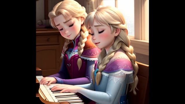 Elsa and Anna Frozen, Fantasy Drawing AI, Neural Network Fanart. Fur Elise by Beethoven, смотреть онлайн
