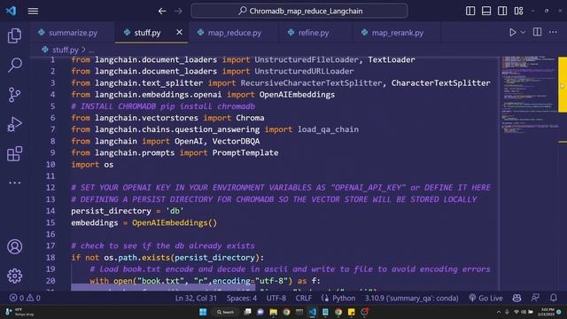 Langchain Summary and QA with Chromadb using OpenAI Embeddings and GPT 3 with token count