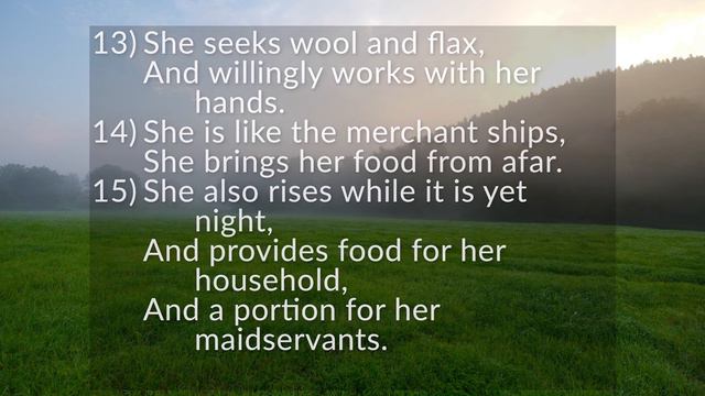 Proverbs 31 - The Words of King Lemuel’s Mother & The Virtuous Wife смотреть онлайн