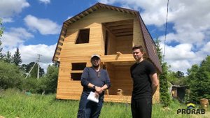 Отзыв заказчика. Дачный дом из профилированного бруса в Богашёво.