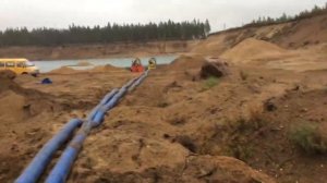 Осушение карьера.