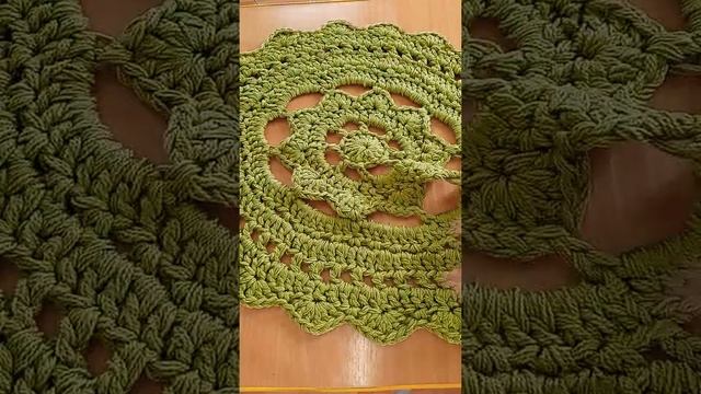 Шикарный коврик крючком из дешёвого шнура смотреть онлайн