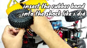 Simple Mod 1/10 RC Crawler | Droop Suspension using Rubber Band | How to Climb Steep Hill