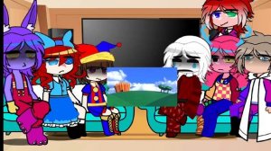 ??|The Amazing Digital Circus React to Animation | gacha| part 1/1|??