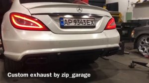 Mercedes-Benz CLS 500 w218 custom exhaust ZIP GARAGE