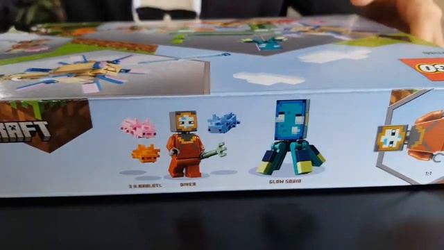 Lego Minecraft 21180 The Guardian Battle обзор на русском языке